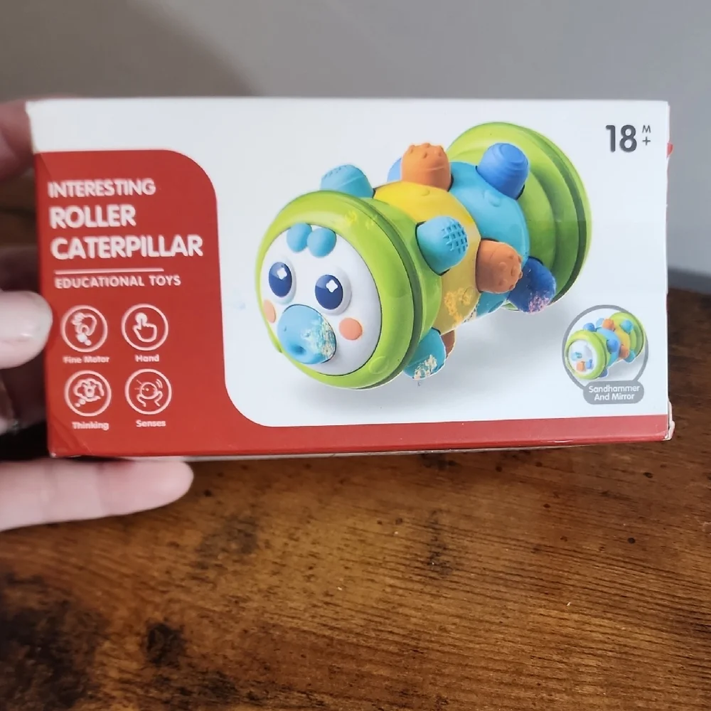 Green/Blue Educational Baby Toy This Is What This Looks Like Opened Played With